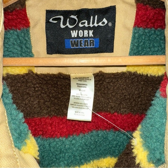 Vintage NWOT Walls Workwear Men's Blanket Lined Utility Jacket Sz 2XL Utility - Picture 7 of 9